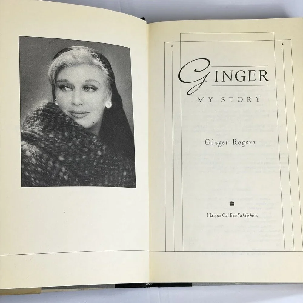 Vintage 1991 Ginger My Story by Ginger Rogers 1st Edition HC DJ Hollywood Memoir